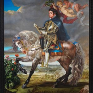 Equestrian portrait of king Philip II, 2010, by Kehinde Wiley