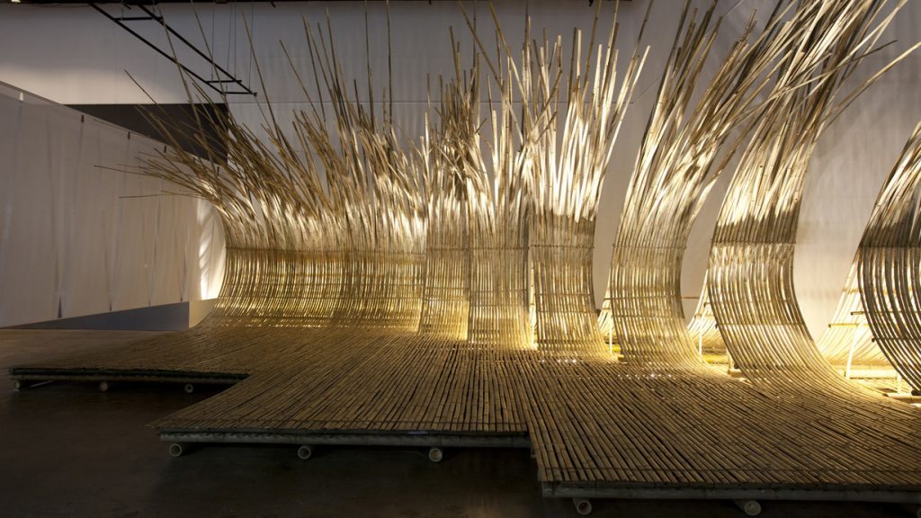 Nangchang bamboo installation by Kengo Kuma