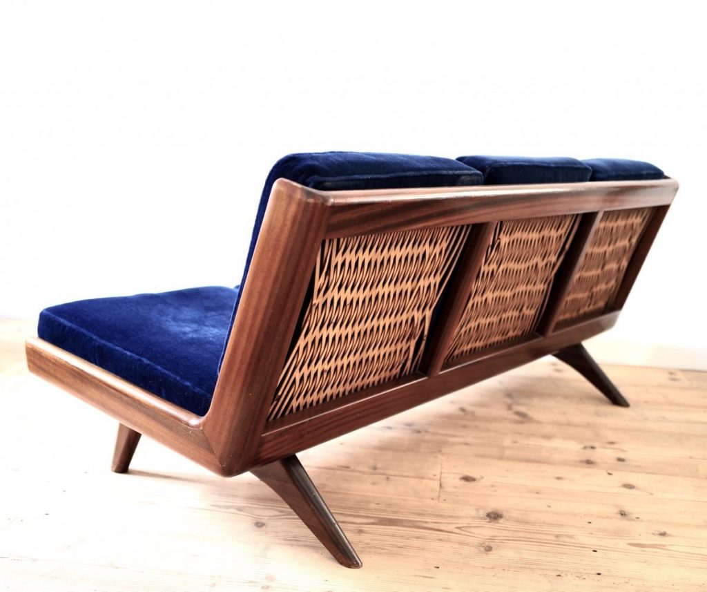 Trienna Sofa by Carl Gustav Hiort af Ornäs for Puunveisto OY, 1950s vintage.com