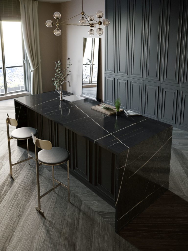 Konglomerat kwarcowy Silestone Eternal Noir_Cosentino_2